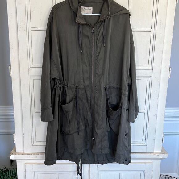 We The Free Free People size XS oversized army green jacket - Picture 1 of 3